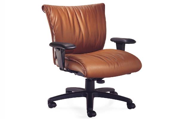 Glove Active highback chair, Momentum Silica Coppercrest, adjustable arms, Black base 