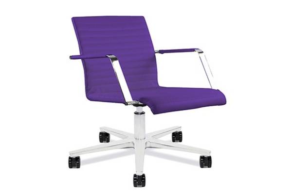 Siamo combines distinctive design with great comfort. With its slim line seat and backrest, it is reminiscent of the classic office chair and is available as a side chair, swivel chair with casters or a stool. Siamo will liven up any office space with its professional and polished appearance  exuding a take charge and in control of the meeting impression.